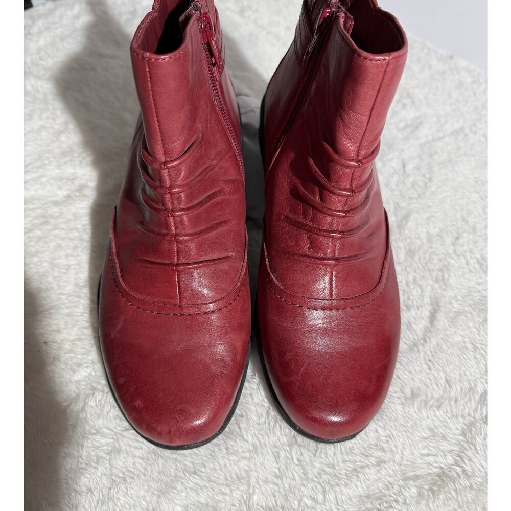 Earth Womens Alta Boot Leather Size 7B Preloved Excellent Maroon